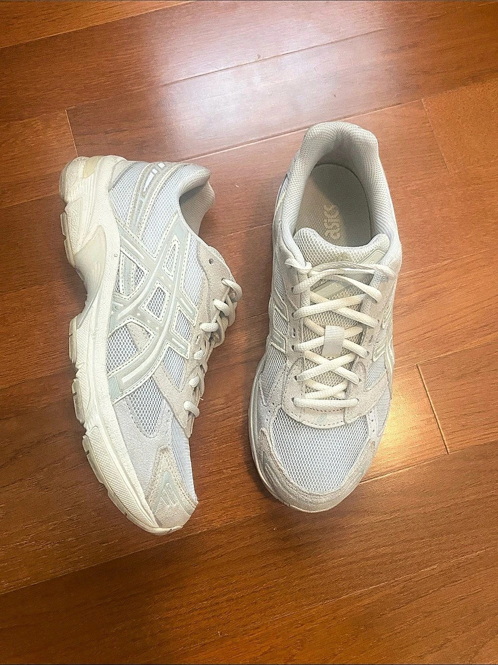 ASICS GEL-NIMBUS 9 Athletic Sneakers White & Gray US 9